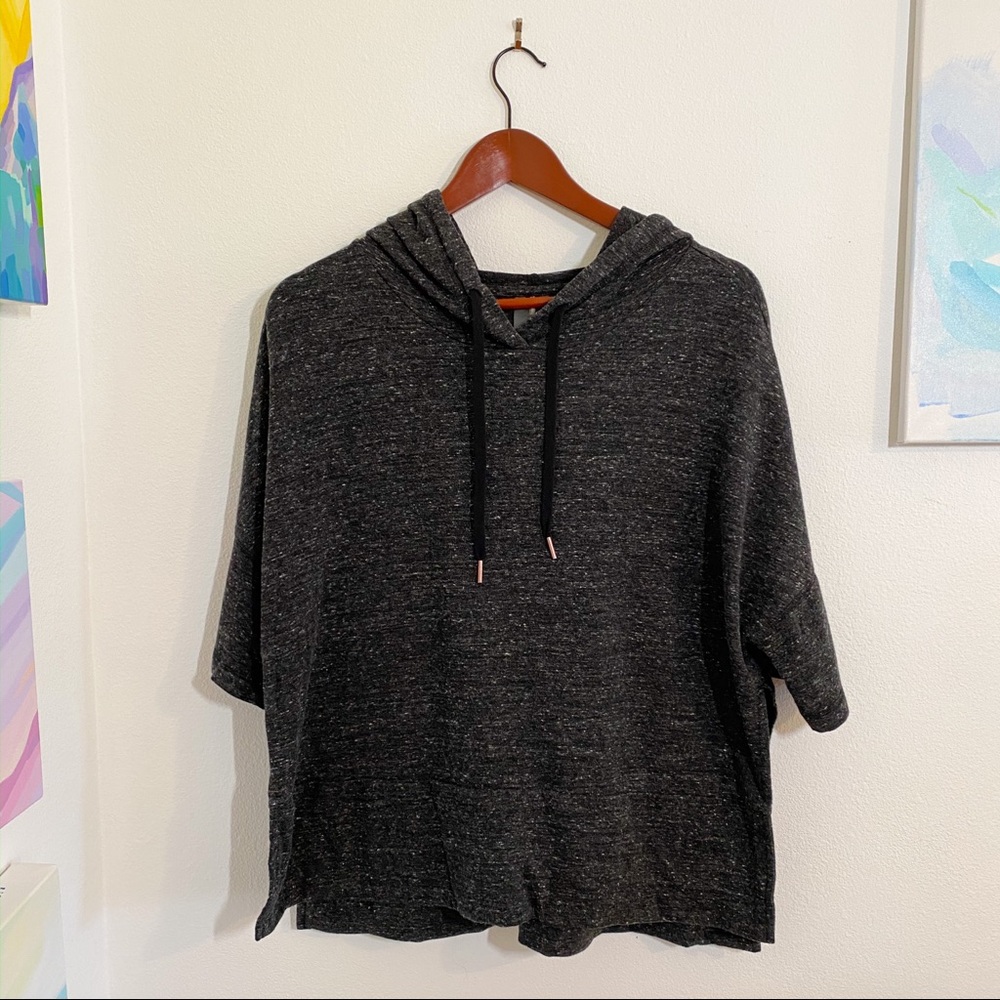 EUC CALIA Women's Heather Short Sleeve Hoodie XL